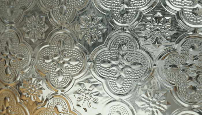 型板ガラス フローラガラスの花模様